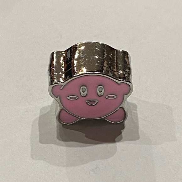 NEW•Kirby character silver/pnk DIY chrm - Picture 2 of 7